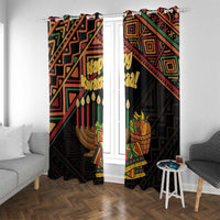 Personalized African Happy Kwanzaa Window Curtain - Wonder Print Shop