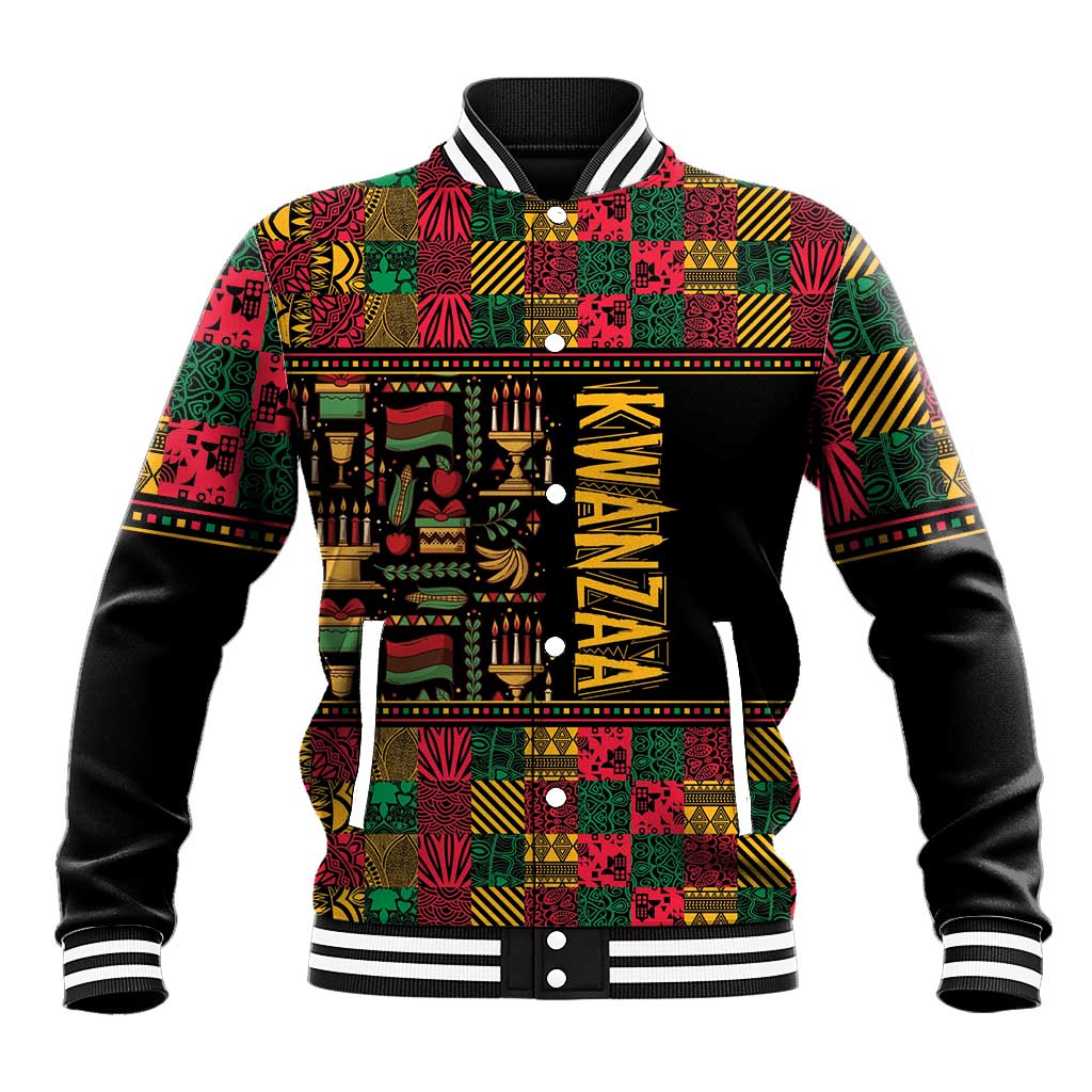 Kwanzaa African Pattern Baseball Jacket - Wonder Print Shop