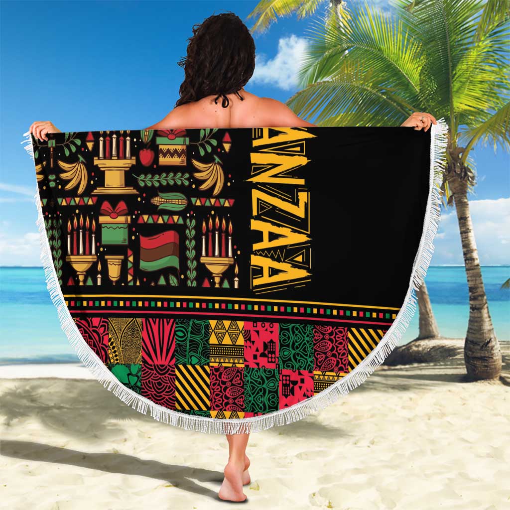 Kwanzaa African Pattern Beach Blanket - Wonder Print Shop