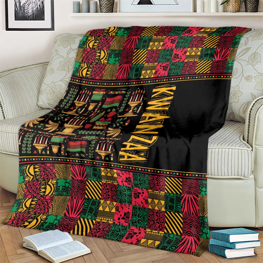 Kwanzaa African Pattern Blanket