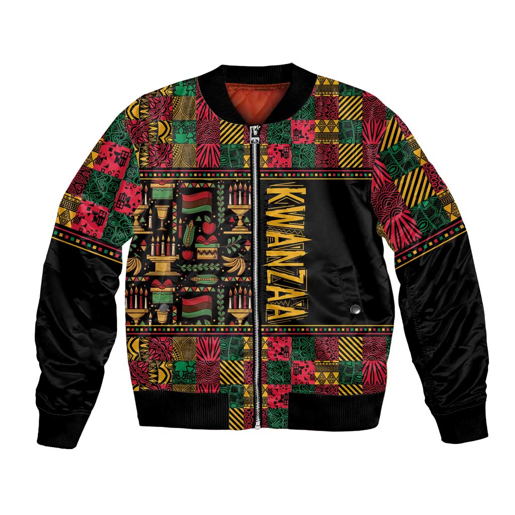 Kwanzaa African Pattern Bomber Jacket - Wonder Print Shop