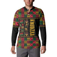 Kwanzaa African Pattern Button Sweatshirt - Wonder Print Shop