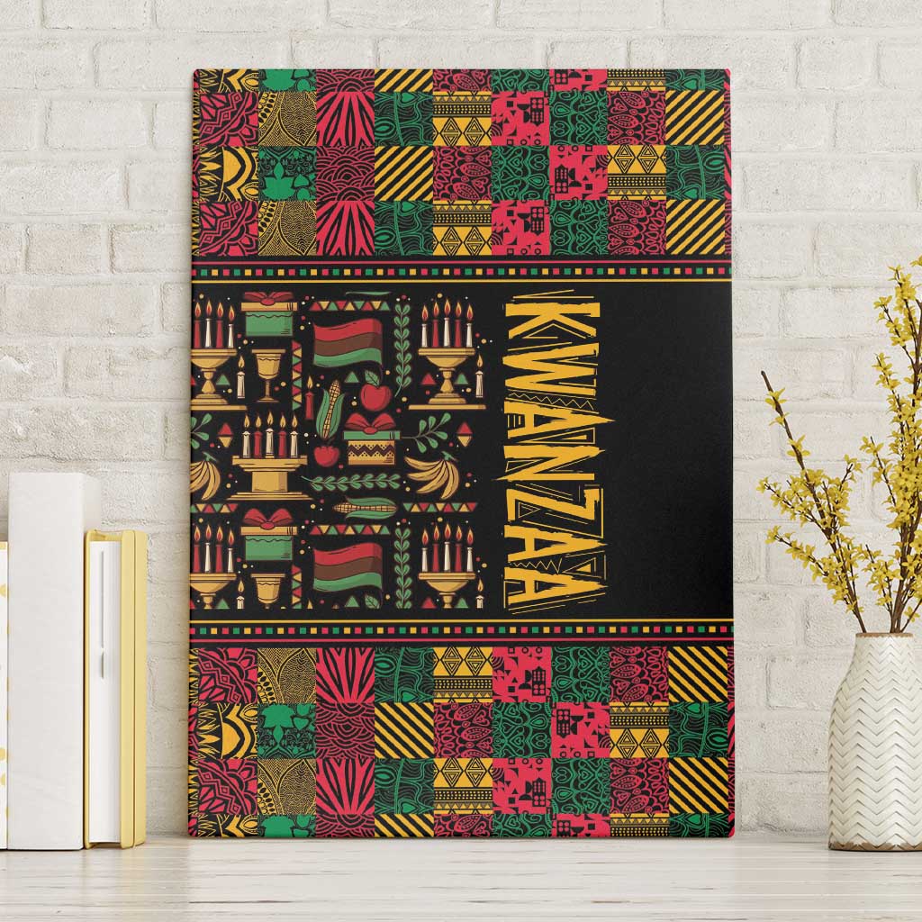 Kwanzaa African Pattern Canvas Wall Art - Wonder Print Shop