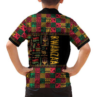 Kwanzaa African Pattern Family Matching Long Sleeve Bodycon Dress and Hawaiian Shirt - Wonder Print Shop