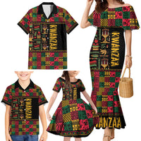 Kwanzaa African Pattern Family Matching Mermaid Dress and Hawaiian Shirt - Wonder Print Shop