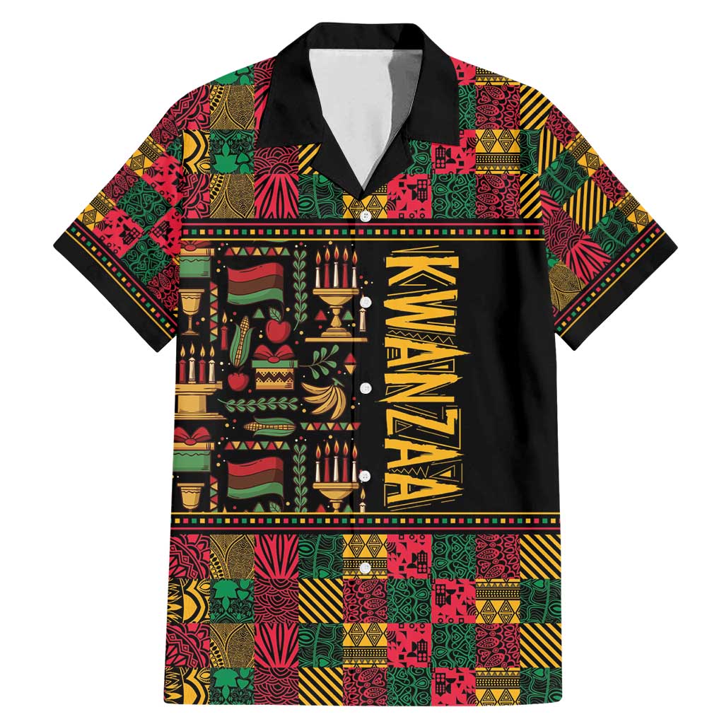 Kwanzaa African Pattern Family Matching Mermaid Dress and Hawaiian Shirt - Wonder Print Shop