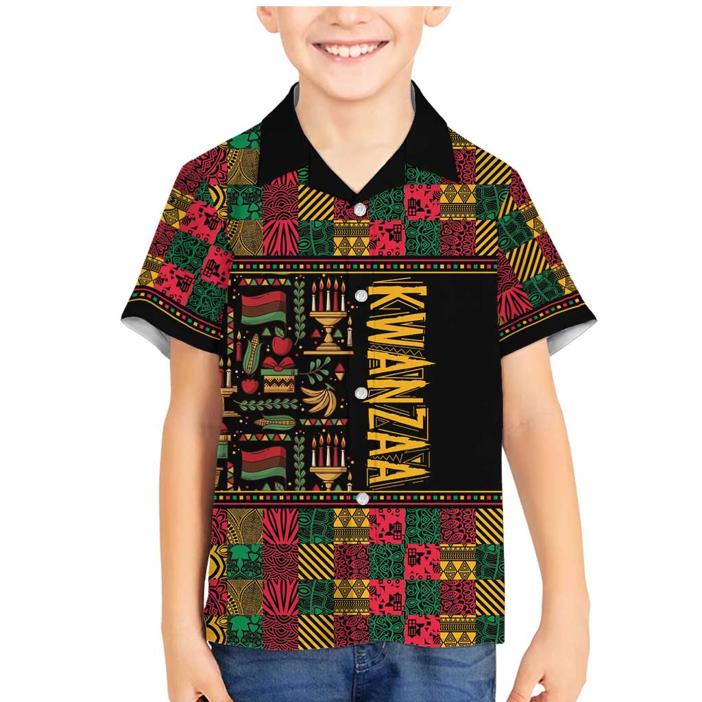 Kwanzaa African Pattern Family Matching Mermaid Dress and Hawaiian Shirt - Wonder Print Shop
