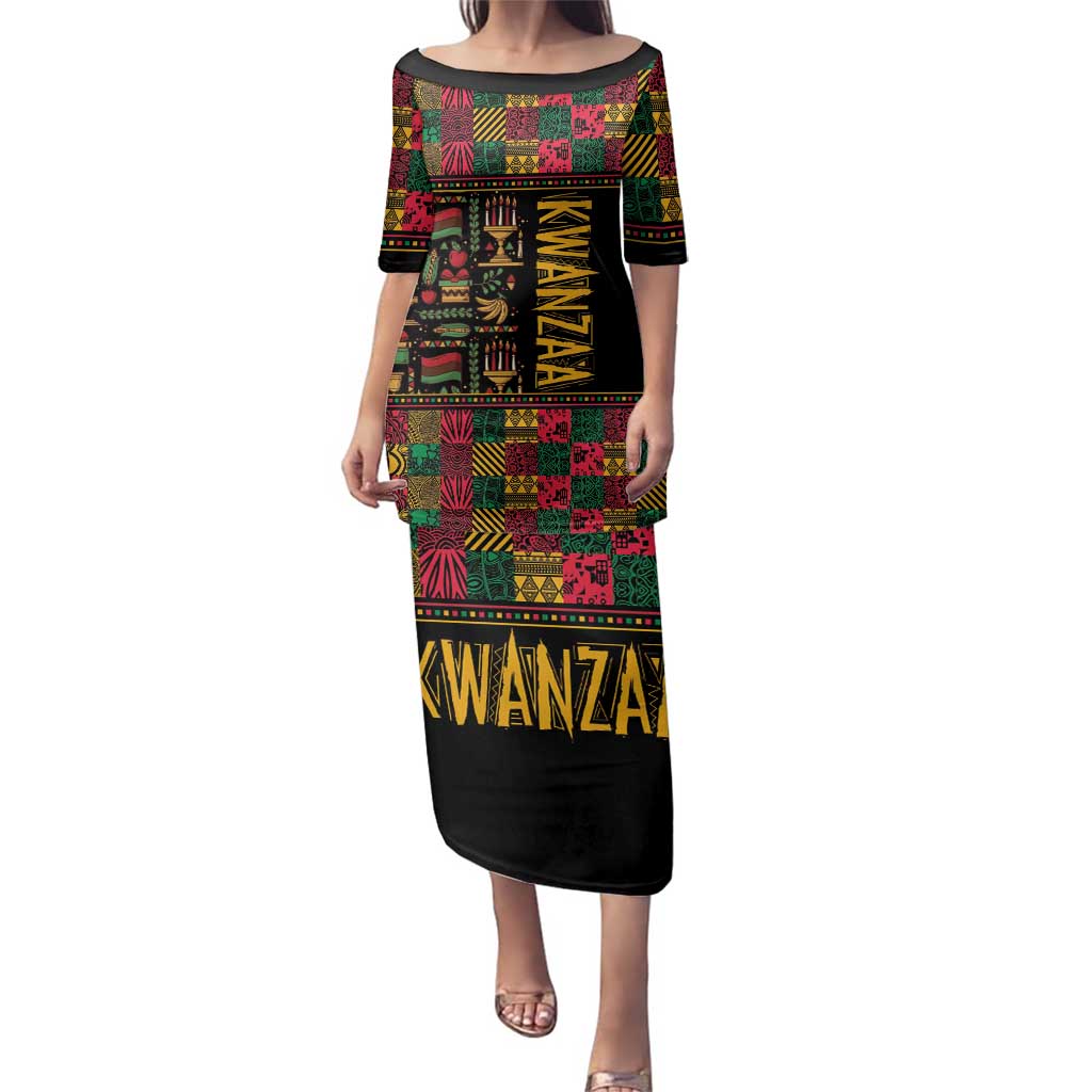 Kwanzaa African Pattern Family Matching Puletasi and Hawaiian Shirt - Wonder Print Shop