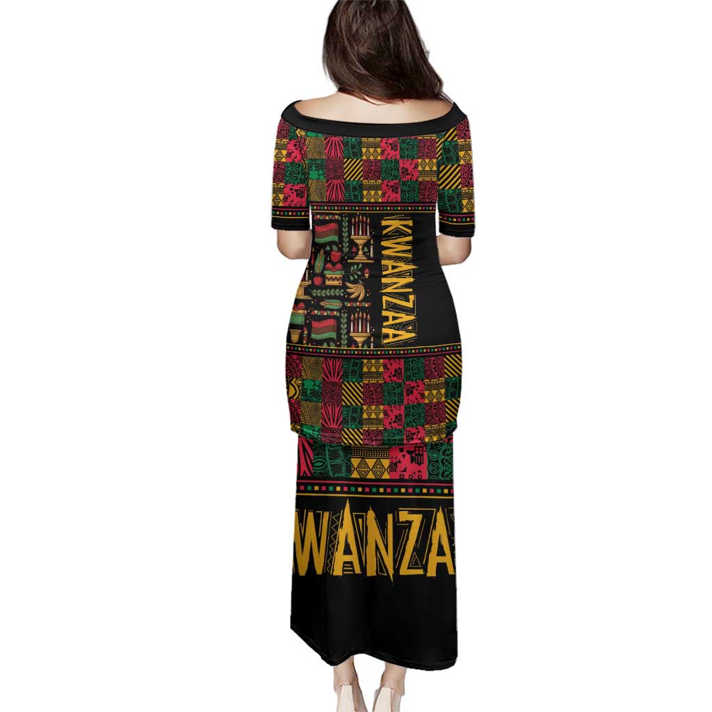Kwanzaa African Pattern Family Matching Puletasi and Hawaiian Shirt - Wonder Print Shop