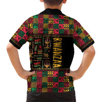Kwanzaa African Pattern Family Matching Short Sleeve Bodycon Dress and Hawaiian Shirt - Wonder Print Shop