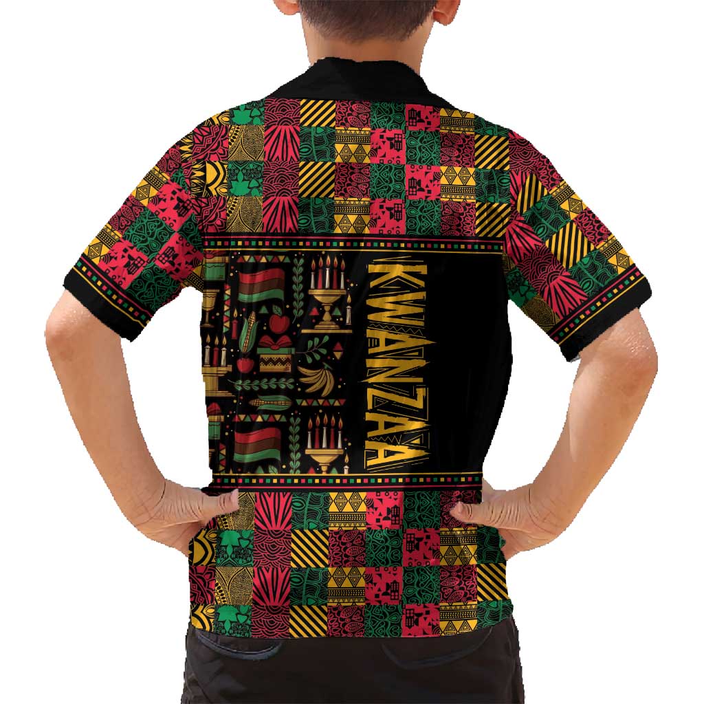 Kwanzaa African Pattern Family Matching Tank Maxi Dress and Hawaiian Shirt - Wonder Print Shop