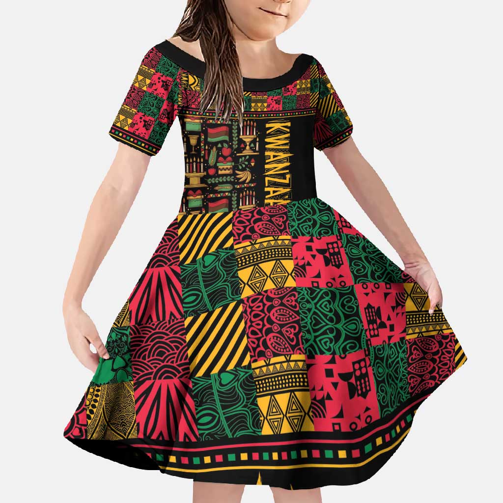 Kwanzaa African Pattern Family Matching Tank Maxi Dress and Hawaiian Shirt - Wonder Print Shop