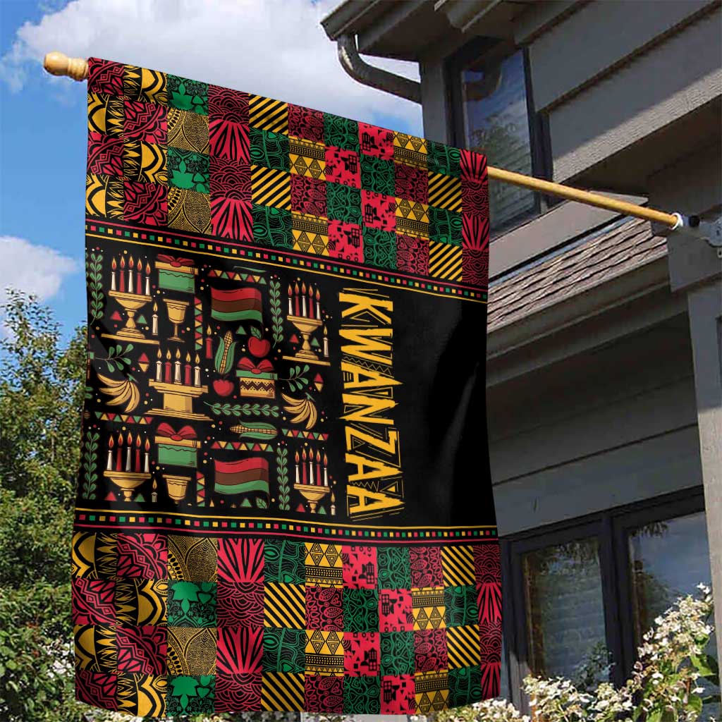 Kwanzaa African Pattern Garden Flag - Wonder Print Shop