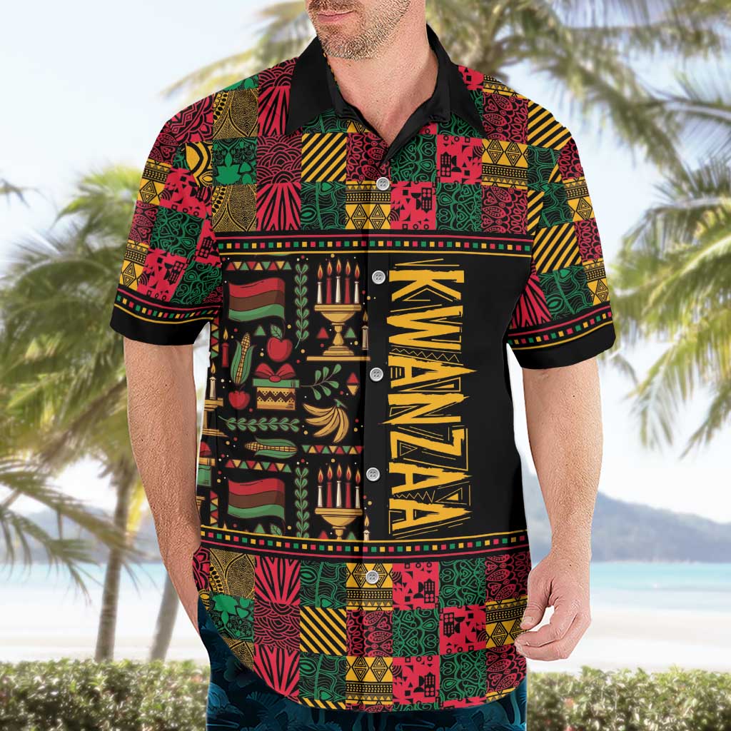 Kwanzaa African Pattern Hawaiian Shirt - Wonder Print Shop
