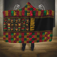 Kwanzaa African Pattern Hooded Blanket