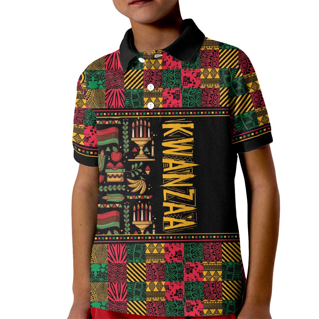 Kwanzaa African Pattern Kid Polo Shirt - Wonder Print Shop