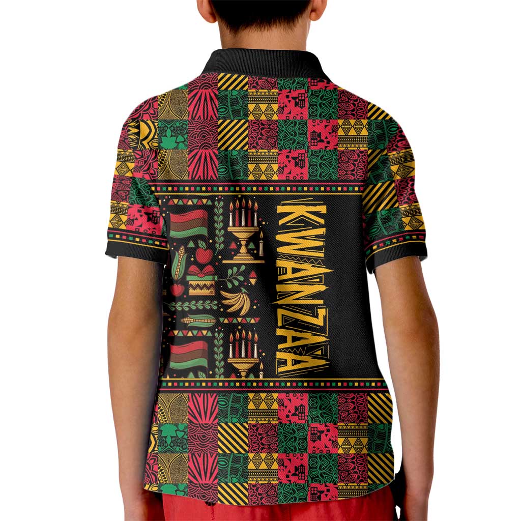 Kwanzaa African Pattern Kid Polo Shirt - Wonder Print Shop