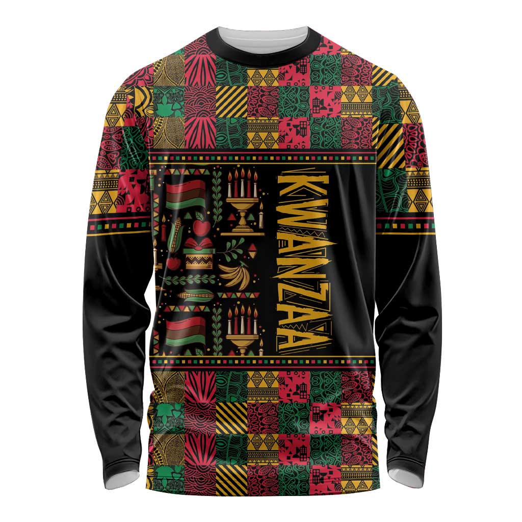 Kwanzaa African Pattern Long Sleeve Shirt - Wonder Print Shop