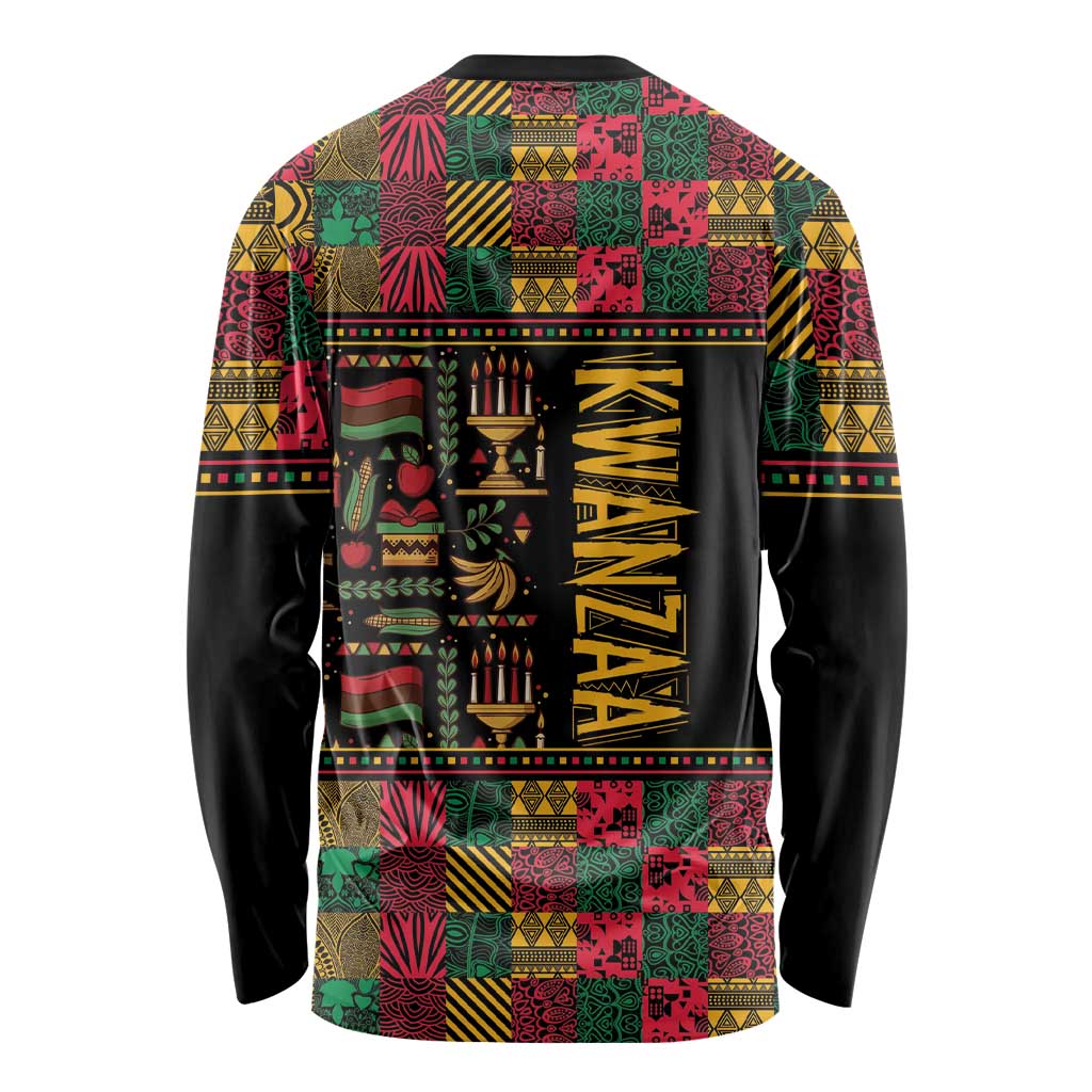 Kwanzaa African Pattern Long Sleeve Shirt - Wonder Print Shop