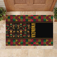 Kwanzaa African Pattern Rubber Doormat - Wonder Print Shop