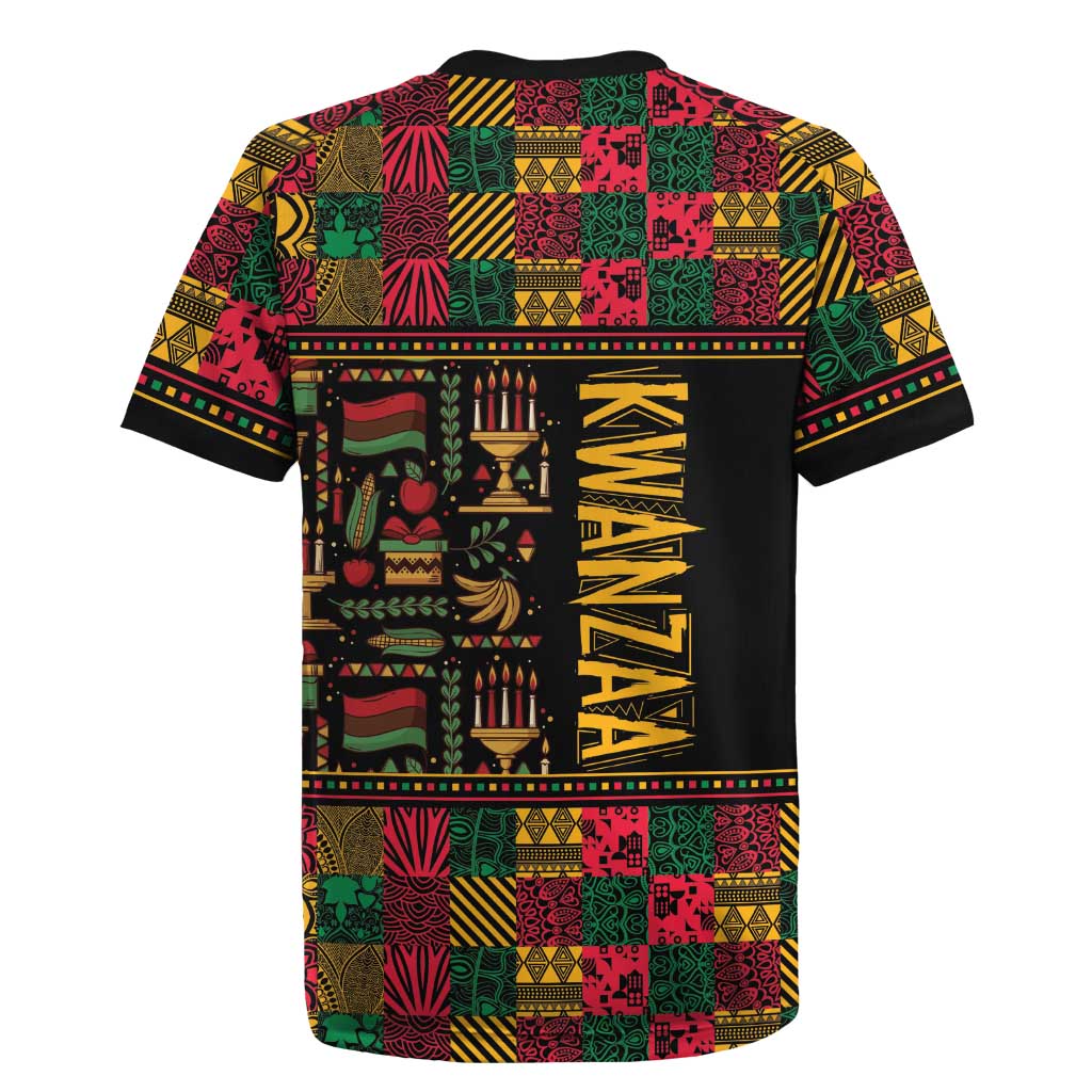 Kwanzaa African Pattern Rugby Jersey - Wonder Print Shop