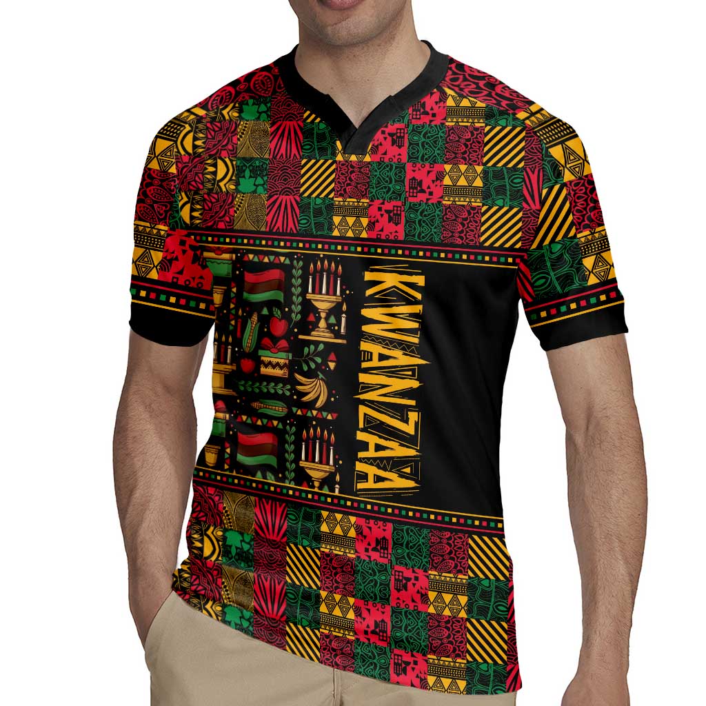 Kwanzaa African Pattern Rugby Jersey - Wonder Print Shop