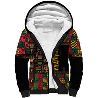 Kwanzaa African Pattern Sherpa Hoodie - Wonder Print Shop