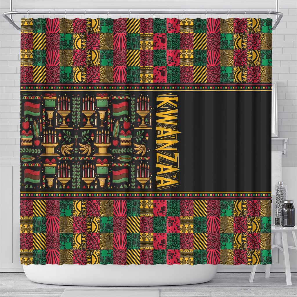 Kwanzaa African Pattern Shower Curtain