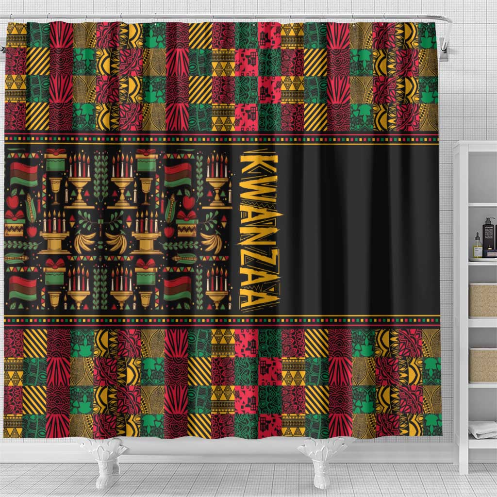 Kwanzaa African Pattern Shower Curtain
