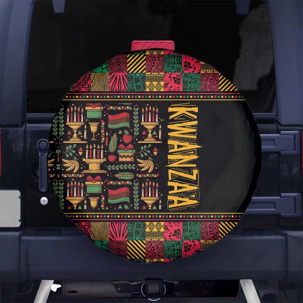 Kwanzaa African Pattern Spare Tire Cover - Wonder Print Shop
