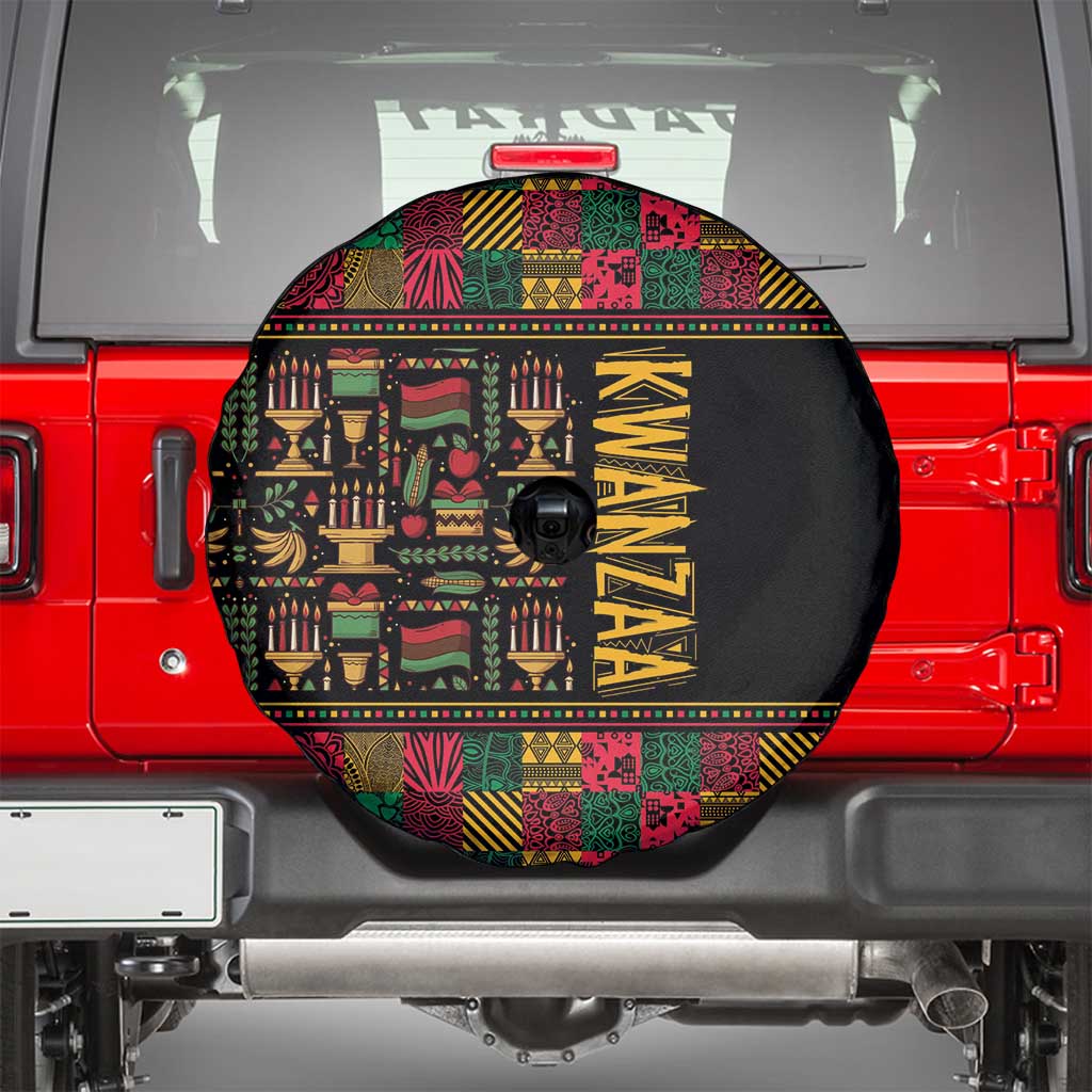 Kwanzaa African Pattern Spare Tire Cover - Wonder Print Shop