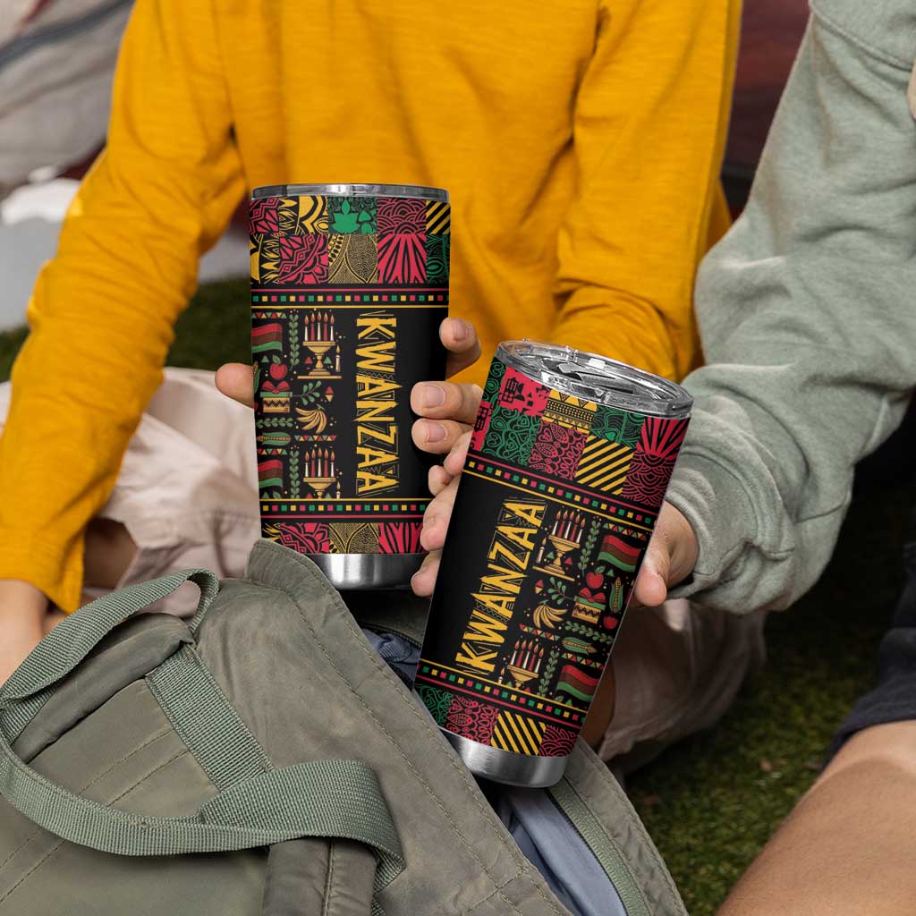 Kwanzaa African Pattern Tumbler Cup - Wonder Print Shop