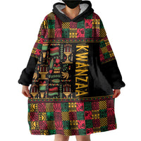Kwanzaa African Pattern Wearable Blanket Hoodie - Wonder Print Shop
