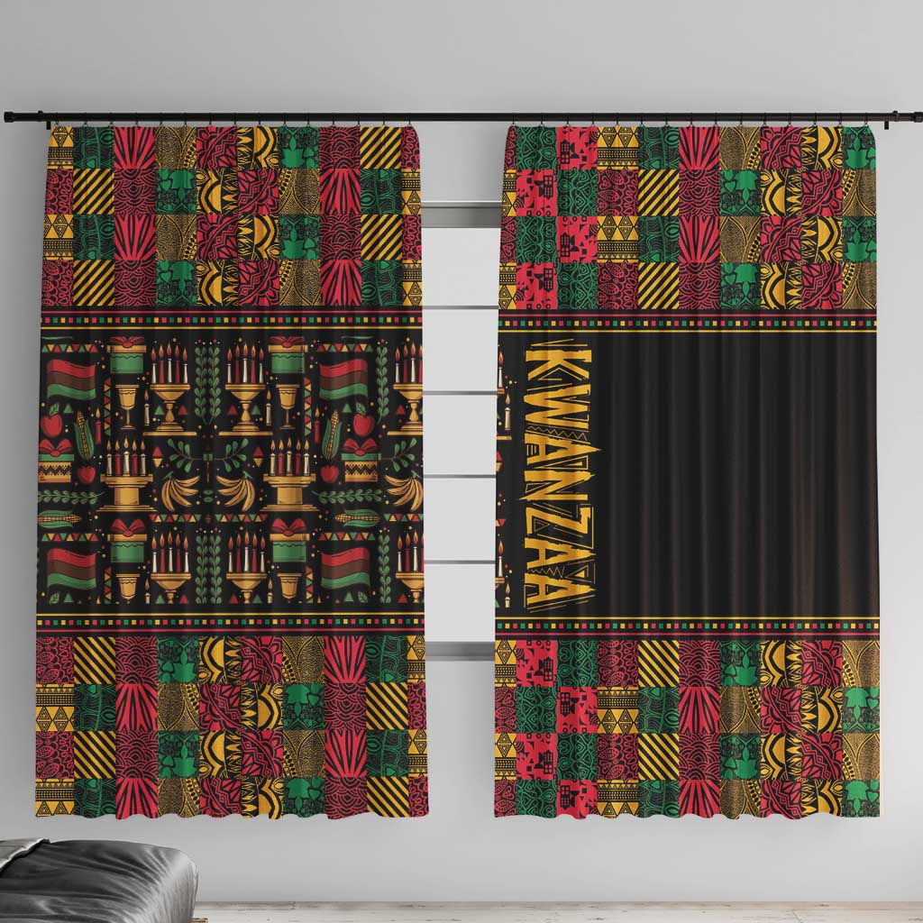 Kwanzaa African Pattern Window Curtain - Wonder Print Shop
