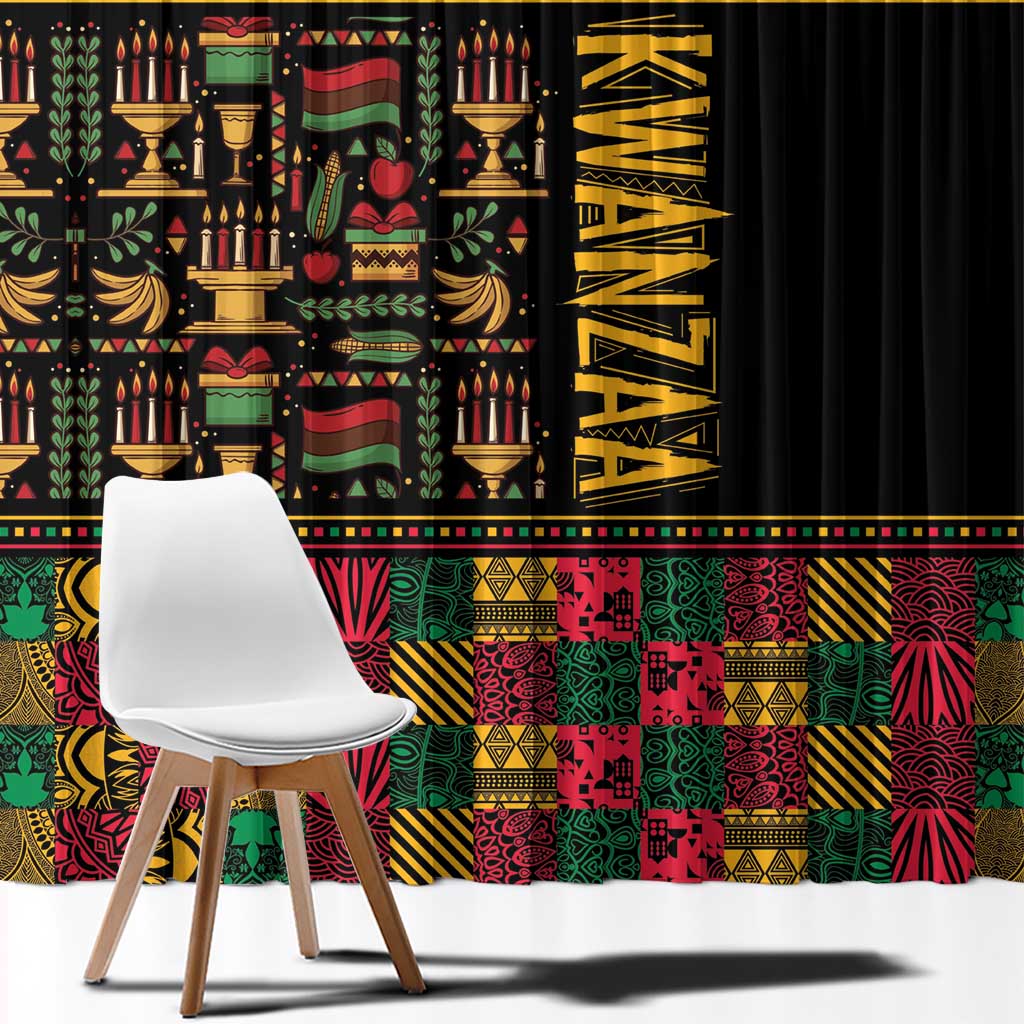 Kwanzaa African Pattern Window Curtain - Wonder Print Shop