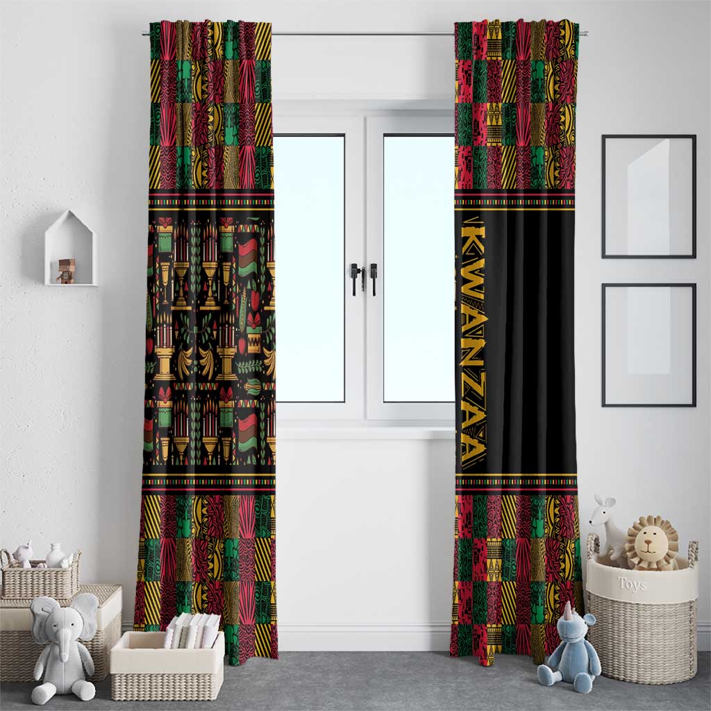 Kwanzaa African Pattern Window Curtain - Wonder Print Shop