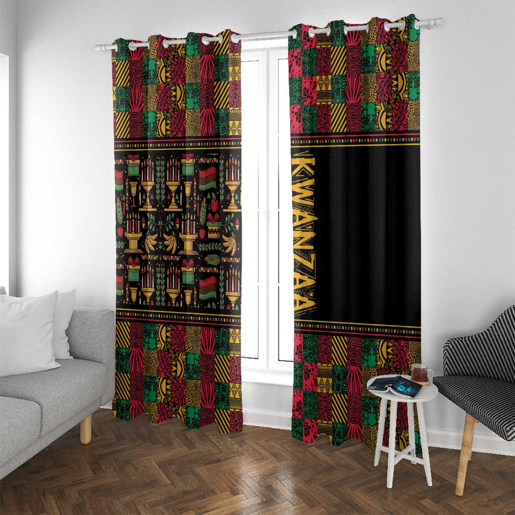Kwanzaa African Pattern Window Curtain - Wonder Print Shop