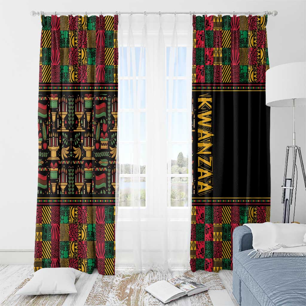 Kwanzaa African Pattern Window Curtain - Wonder Print Shop