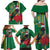 Dominica Christmas Coquette Bow Family Matching Off Shoulder Maxi Dress and Hawaiian Shirt Sisserou Parrot Tropical Flower - Wonder Print Shop