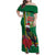 Dominica Christmas Coquette Bow Family Matching Off Shoulder Maxi Dress and Hawaiian Shirt Sisserou Parrot Tropical Flower - Wonder Print Shop