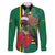 Dominica Christmas Coquette Bow Family Matching Off Shoulder Short Dress and Hawaiian Shirt Sisserou Parrot Tropical Flower - Wonder Print Shop