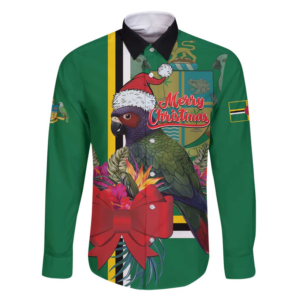 Dominica Christmas Coquette Bow Family Matching Summer Maxi Dress and Hawaiian Shirt Sisserou Parrot Tropical Flower - Wonder Print Shop