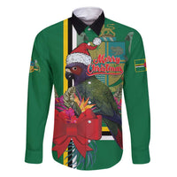 Dominica Christmas Coquette Bow Family Matching Summer Maxi Dress and Hawaiian Shirt Sisserou Parrot Tropical Flower - Wonder Print Shop