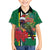 Dominica Christmas Coquette Bow Kid Hawaiian Shirt Sisserou Parrot Tropical Flower - Wonder Print Shop
