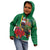 Dominica Christmas Coquette Bow Kid Hoodie Sisserou Parrot Tropical Flower - Wonder Print Shop