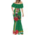 Dominica Christmas Coquette Bow Mermaid Dress Sisserou Parrot Tropical Flower - Wonder Print Shop