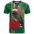 Dominica Christmas Coquette Bow T Shirt Sisserou Parrot Tropical Flower - Wonder Print Shop