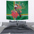 Dominica Christmas Coquette Bow Tapestry Sisserou Parrot Tropical Flower - Wonder Print Shop