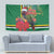 Dominica Christmas Coquette Bow Tapestry Sisserou Parrot Tropical Flower - Wonder Print Shop