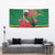 Dominica Christmas Coquette Bow Tapestry Sisserou Parrot Tropical Flower - Wonder Print Shop